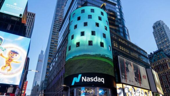 The front view of Nasdaq building